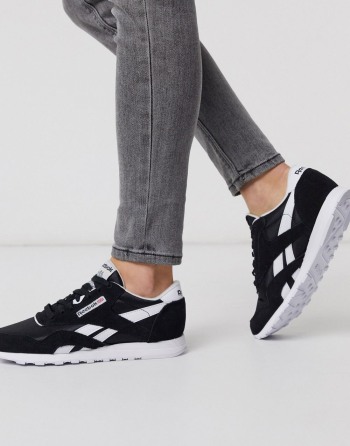 Reebok Classic Nylon Crne Bijele - Ženske Tenisice | 91453KGHA